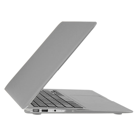 ENKAY for Macbook Air 13.3 inch (US Version) / A1369 / A1466 Hat-Prince 3 in 1 Frosted Hard Shell Plastic Protective Case with Keyboard Guard & Port Dust Plug(Silver)