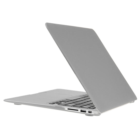 ENKAY for Macbook Air 13.3 inch (US Version) / A1369 / A1466 Hat-Prince 3 in 1 Frosted Hard Shell Plastic Protective Case with Keyboard Guard & Port Dust Plug(Silver)