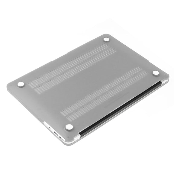 ENKAY for Macbook Air 13.3 inch (US Version) / A1369 / A1466 Hat-Prince 3 in 1 Frosted Hard Shell Plastic Protective Case with Keyboard Guard & Port Dust Plug(Silver)