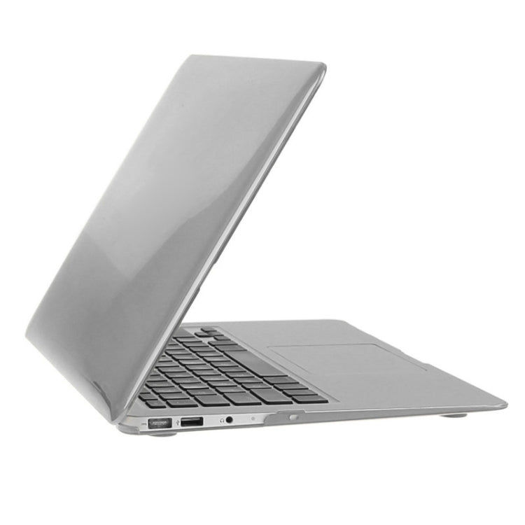 ENKAY for Macbook Air 11.6 inch (US Version) / A1370 / A1465 Hat-Prince 3 in 1 Crystal Hard Shell Plastic Protective Case with Keyboard Guard & Port Dust Plug(Grey)