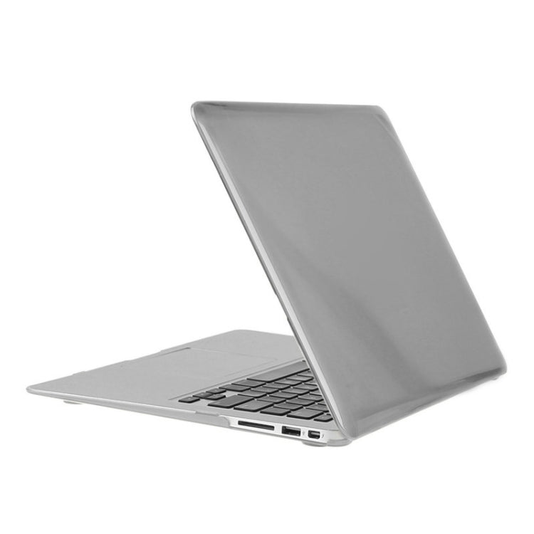 ENKAY for Macbook Air 11.6 inch (US Version) / A1370 / A1465 Hat-Prince 3 in 1 Crystal Hard Shell Plastic Protective Case with Keyboard Guard & Port Dust Plug(Grey)