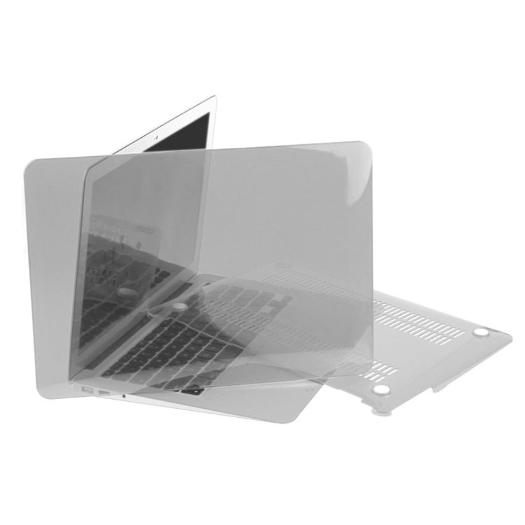 ENKAY for Macbook Air 11.6 inch (US Version) / A1370 / A1465 Hat-Prince 3 in 1 Crystal Hard Shell Plastic Protective Case with Keyboard Guard & Port Dust Plug(Grey)