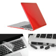 ENKAY for Macbook Air 11.6 inch (US Version) / A1370 / A1465 Hat-Prince 3 in 1 Crystal Hard Shell Plastic Protective Case with Keyboard Guard & Port Dust Plug(Red) - free shipping - PMC Jewellery - Order now!