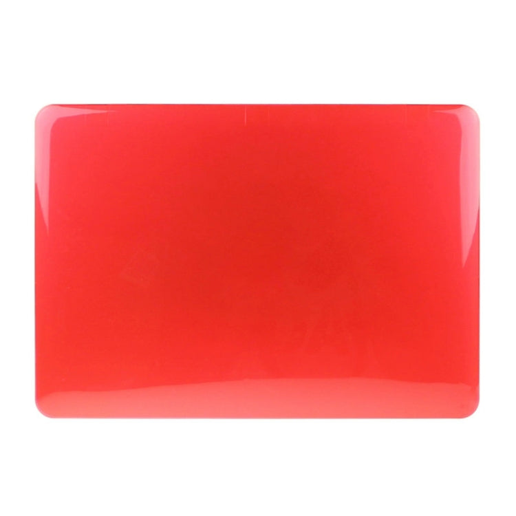 ENKAY for Macbook Air 11.6 inch (US Version) / A1370 / A1465 Hat-Prince 3 in 1 Crystal Hard Shell Plastic Protective Case with Keyboard Guard & Port Dust Plug(Red)