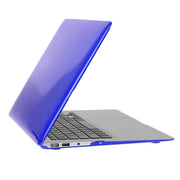 ENKAY for Macbook Air 13.3 inch (US Version) / A1369 / A1466 Hat-Prince 3 in 1 Crystal Hard Shell Plastic Protective Case with Keyboard Guard & Port Dust Plug(Dark Blue)