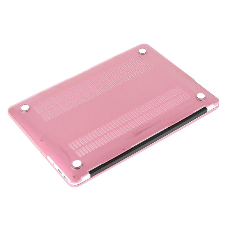 ENKAY for Macbook Air 13.3 inch (US Version) / A1369 / A1466 Hat-Prince 3 in 1 Crystal Hard Shell Plastic Protective Case with Keyboard Guard & Port Dust Plug(Pink) - free shipping - PMC Jewellery - Order now!