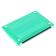 ENKAY for Macbook Air 13.3 inch (US Version) / A1369 / A1466 Hat-Prince 3 in 1 Crystal Hard Shell Plastic Protective Case with Keyboard Guard & Port Dust Plug(Green)
