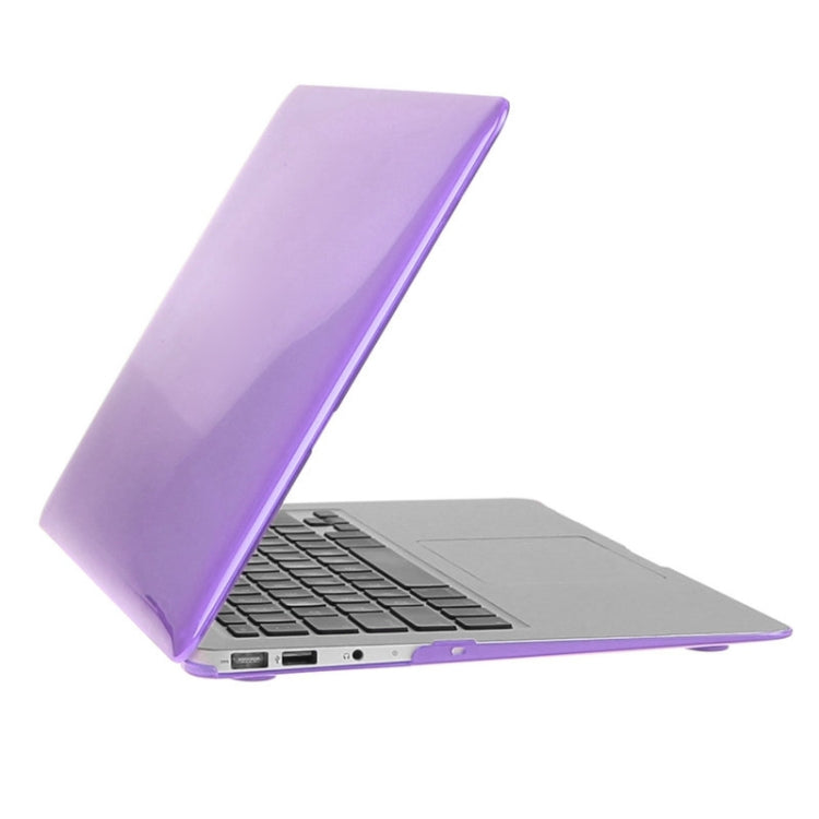 ENKAY for Macbook Air 13.3 inch (US Version) / A1369 / A1466 Hat-Prince 3 in 1 Crystal Hard Shell Plastic Protective Case with Keyboard Guard & Port Dust Plug(Purple) - free shipping - PMC Jewellery - Order now!