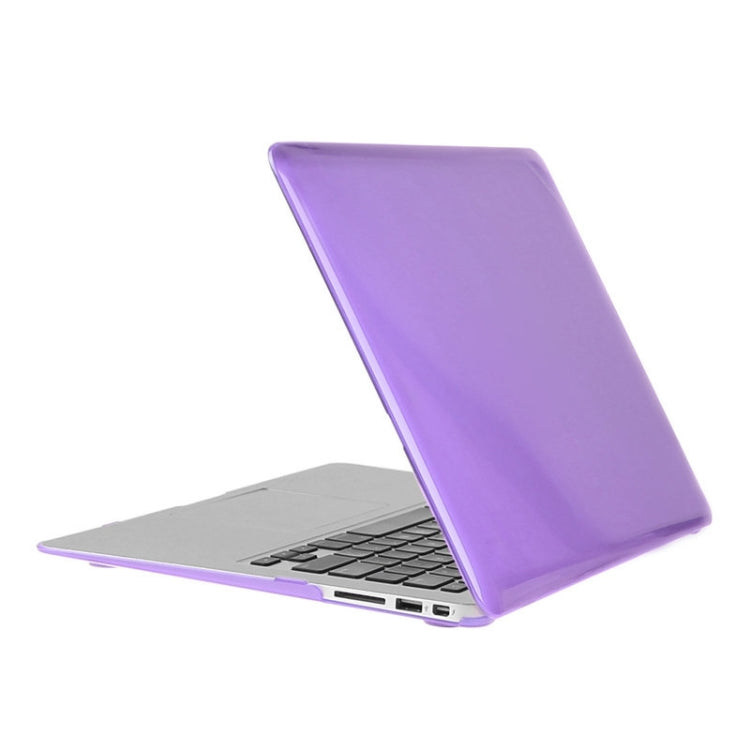 ENKAY for Macbook Air 13.3 inch (US Version) / A1369 / A1466 Hat-Prince 3 in 1 Crystal Hard Shell Plastic Protective Case with Keyboard Guard & Port Dust Plug(Purple) - free shipping - PMC Jewellery - Order now!