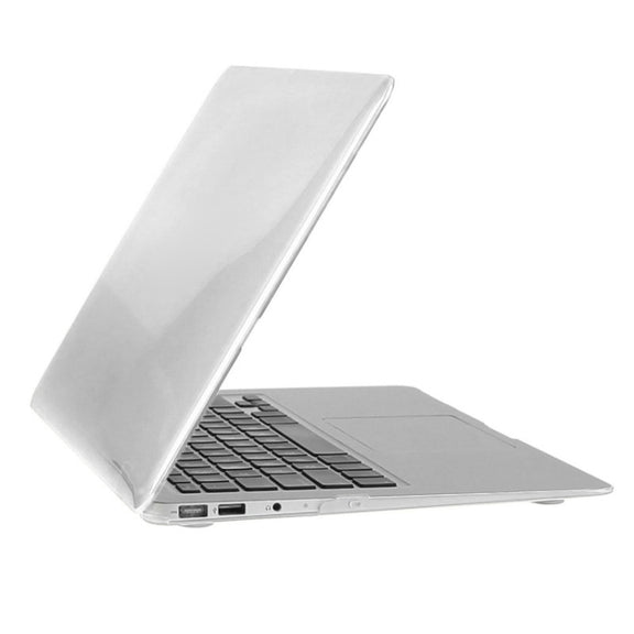 ENKAY for Macbook Air 13.3 inch (US Version) / A1369 / A1466 Hat-Prince 3 in 1 Crystal Hard Shell Plastic Protective Case with Keyboard Guard & Port Dust Plug(White)