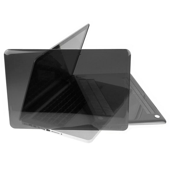 ENKAY for Macbook Pro 13.3 inch (US Version) / A1278 Hat-Prince 3 in 1 Crystal Hard Shell Plastic Protective Case with Keyboard Guard & Port Dust Plug(Black)