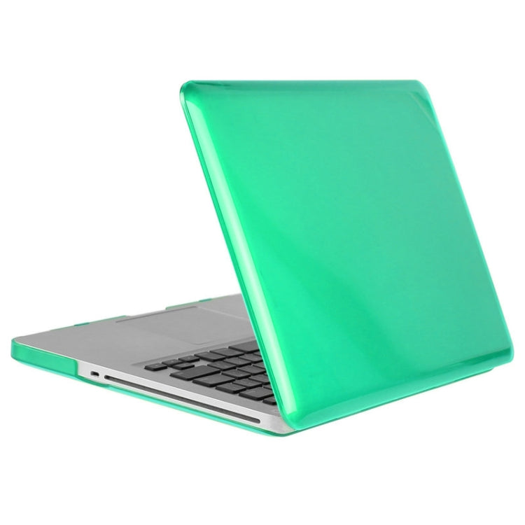 ENKAY for Macbook Pro 13.3 inch (US Version) / A1278 Hat-Prince 3 in 1 Crystal Hard Shell Plastic Protective Case with Keyboard Guard & Port Dust Plug(Green)
