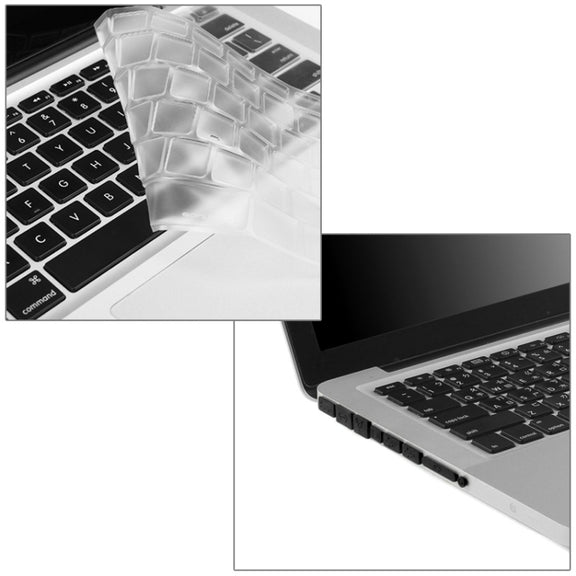 ENKAY for Macbook Pro 13.3 inch (US Version) / A1278 Hat-Prince 3 in 1 Crystal Hard Shell Plastic Protective Case with Keyboard Guard & Port Dust Plug(Grey)