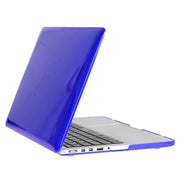ENKAY for Macbook Pro Retina 13.3 inch (US Version) / A1425 / A1502 Hat-Prince 3 in 1 Crystal Hard Shell Plastic Protective Case with Keyboard Guard & Port Dust Plug(Dark Blue)