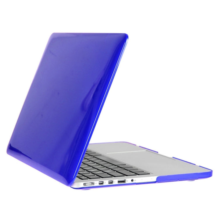 ENKAY for Macbook Pro Retina 13.3 inch (US Version) / A1425 / A1502 Hat-Prince 3 in 1 Crystal Hard Shell Plastic Protective Case with Keyboard Guard & Port Dust Plug(Dark Blue)