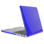 ENKAY for Macbook Pro Retina 13.3 inch (US Version) / A1425 / A1502 Hat-Prince 3 in 1 Crystal Hard Shell Plastic Protective Case with Keyboard Guard & Port Dust Plug(Dark Blue)