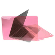 ENKAY for Macbook Pro Retina 13.3 inch (US Version) / A1425 / A1502 Hat-Prince 3 in 1 Crystal Hard Shell Plastic Protective Case with Keyboard Guard & Port Dust Plug(Pink)