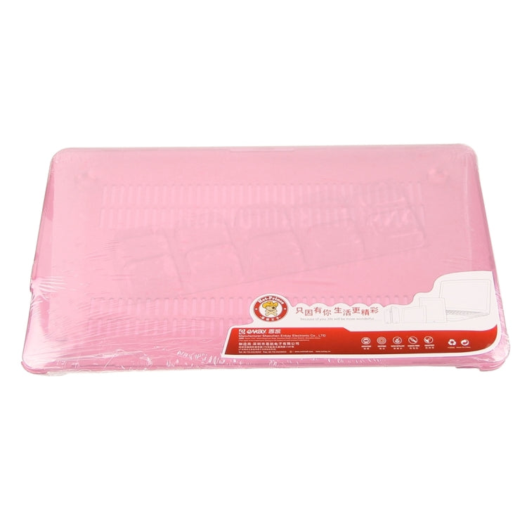 ENKAY for Macbook Pro Retina 13.3 inch (US Version) / A1425 / A1502 Hat-Prince 3 in 1 Crystal Hard Shell Plastic Protective Case with Keyboard Guard & Port Dust Plug(Pink)
