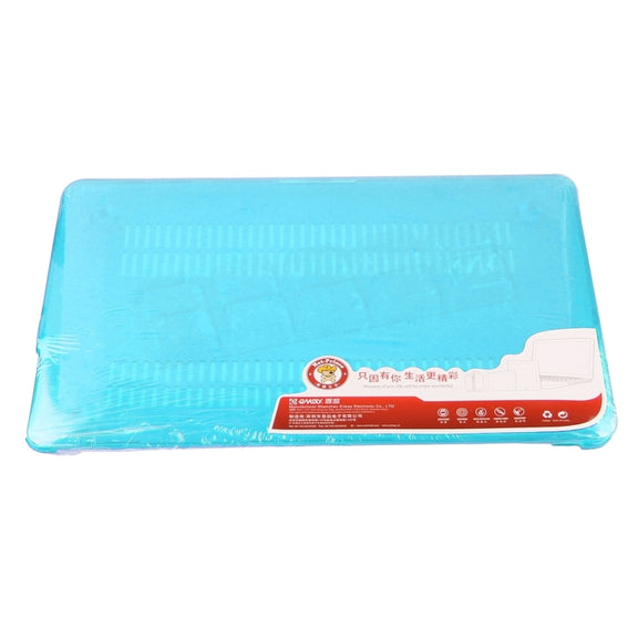 ENKAY for Macbook Pro Retina 13.3 inch (US Version) / A1425 / A1502 Hat-Prince 3 in 1 Crystal Hard Shell Plastic Protective Case with Keyboard Guard & Port Dust Plug(Blue)
