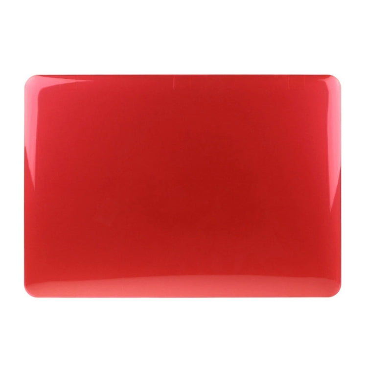 ENKAY for Macbook Pro Retina 13.3 inch (US Version) / A1425 / A1502 Hat-Prince 3 in 1 Crystal Hard Shell Plastic Protective Case with Keyboard Guard & Port Dust Plug(Red)