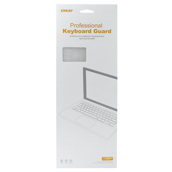 ENKAY for Macbook Pro Retina 13.3 inch (US Version) / A1425 / A1502 Hat-Prince 3 in 1 Crystal Hard Shell Plastic Protective Case with Keyboard Guard & Port Dust Plug(White)