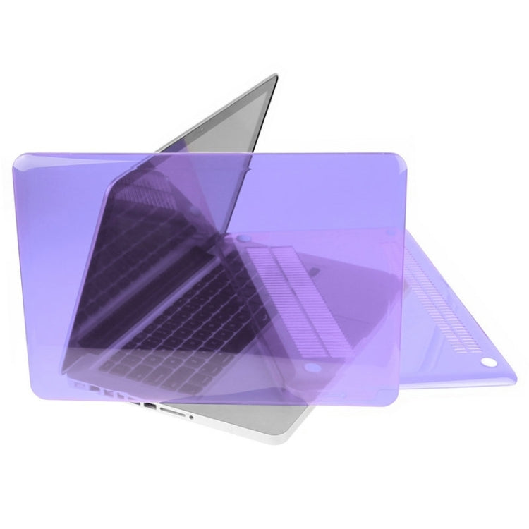 ENKAY for Macbook Pro 15.4 inch (US Version) / A1286 Hat-Prince 3 in 1 Crystal Hard Shell Plastic Protective Case with Keyboard Guard & Port Dust Plug(Purple) - free shipping - PMC Jewellery - Order now!
