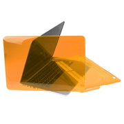 ENKAY for Macbook Pro Retina 15.4 inch (US Version) / A1398 Hat-Prince 3 in 1 Crystal Hard Shell Plastic Protective Case with Keyboard Guard & Port Dust Plug(Orange)