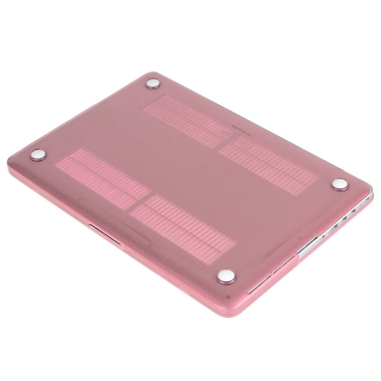 ENKAY for Macbook Pro Retina 15.4 inch (US Version) / A1398 Hat-Prince 3 in 1 Crystal Hard Shell Plastic Protective Case with Keyboard Guard & Port Dust Plug(Pink) - free shipping - PMC Jewellery - Order now!