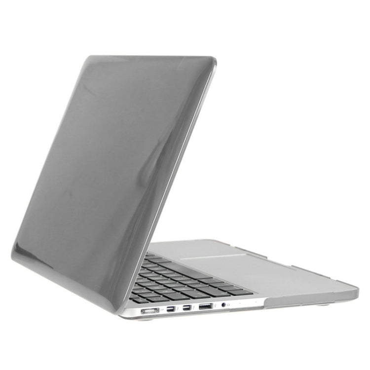 ENKAY for Macbook Pro Retina 15.4 inch (US Version) / A1398 Hat-Prince 3 in 1 Crystal Hard Shell Plastic Protective Case with Keyboard Guard & Port Dust Plug(Grey)