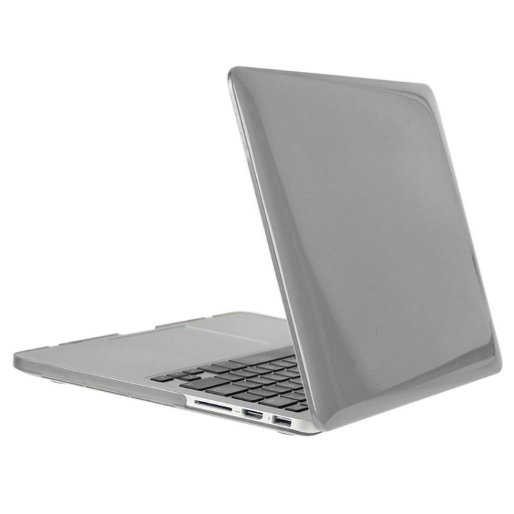 ENKAY for Macbook Pro Retina 15.4 inch (US Version) / A1398 Hat-Prince 3 in 1 Crystal Hard Shell Plastic Protective Case with Keyboard Guard & Port Dust Plug(Grey)