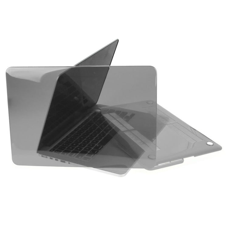 ENKAY for Macbook Pro Retina 15.4 inch (US Version) / A1398 Hat-Prince 3 in 1 Crystal Hard Shell Plastic Protective Case with Keyboard Guard & Port Dust Plug(Grey) - free shipping - PMC Jewellery - Order now!