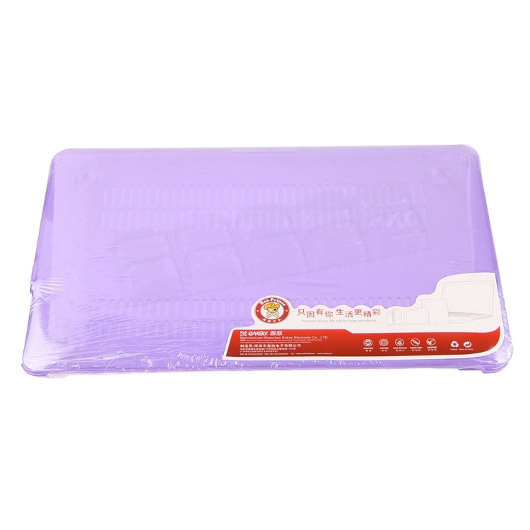 ENKAY for Macbook Pro Retina 15.4 inch (US Version) / A1398 Hat-Prince 3 in 1 Crystal Hard Shell Plastic Protective Case with Keyboard Guard & Port Dust Plug(Purple)