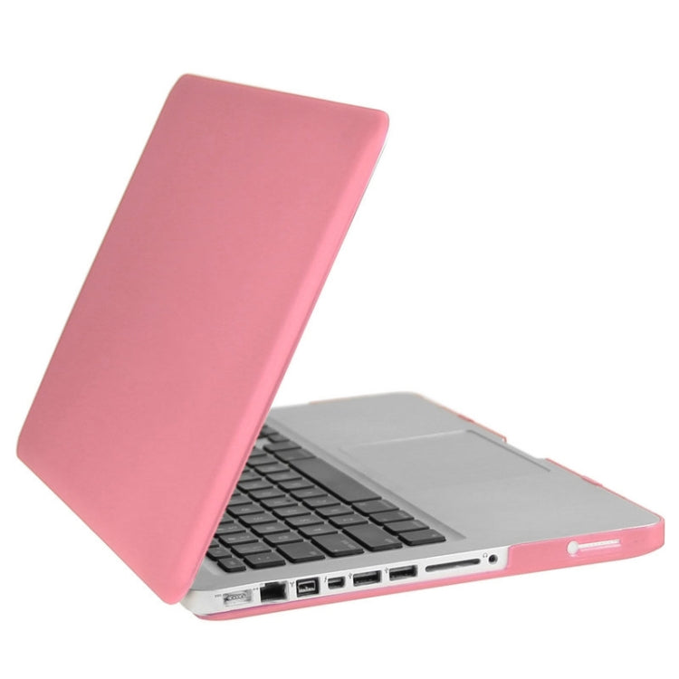 ENKAY for Macbook Pro 13.3 inch (US Version) / A1278 Hat-Prince 3 in 1 Frosted Hard Shell Plastic Protective Case with Keyboard Guard & Port Dust Plug(Pink)