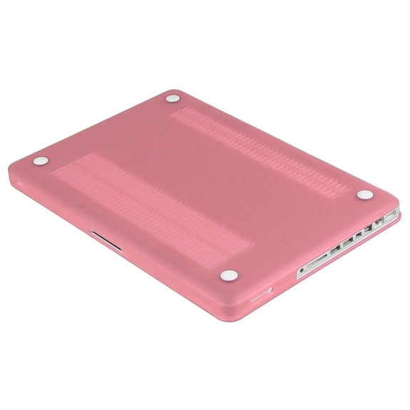 ENKAY for Macbook Pro 13.3 inch (US Version) / A1278 Hat-Prince 3 in 1 Frosted Hard Shell Plastic Protective Case with Keyboard Guard & Port Dust Plug(Pink)