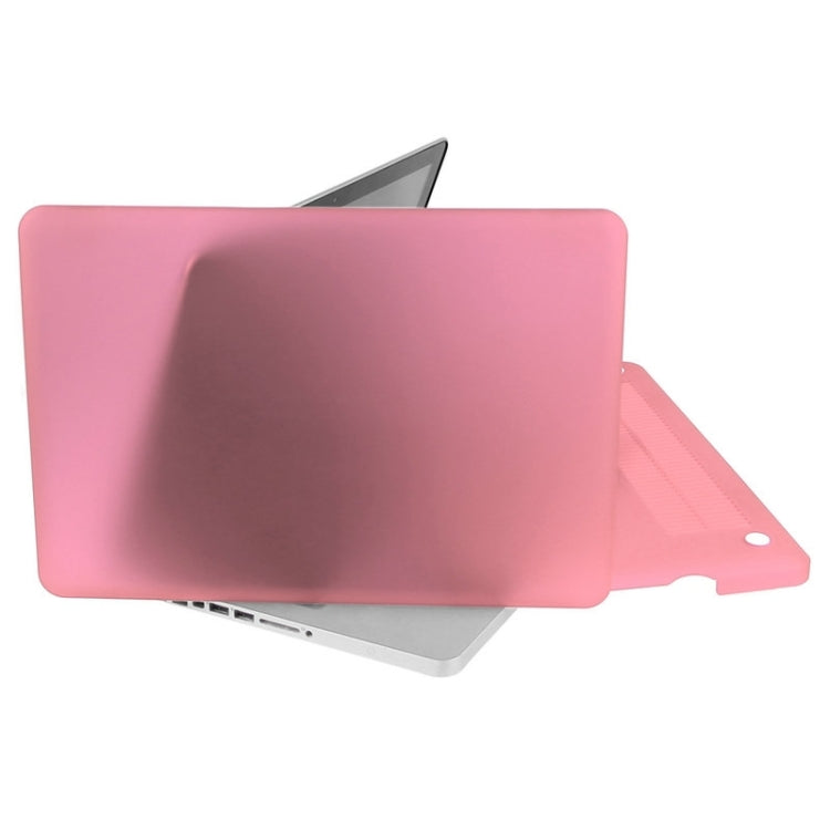 ENKAY for Macbook Pro 13.3 inch (US Version) / A1278 Hat-Prince 3 in 1 Frosted Hard Shell Plastic Protective Case with Keyboard Guard & Port Dust Plug(Pink)