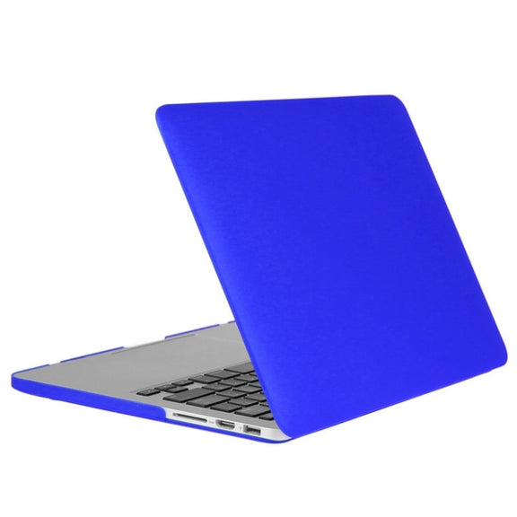 ENKAY for Macbook Pro Retina 13.3 inch (US Version) / A1425 / A1502 Hat-Prince 3 in 1 Frosted Hard Shell Plastic Protective Case with Keyboard Guard & Port Dust Plug(Dark Blue)