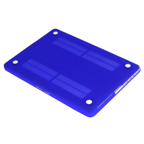 ENKAY for Macbook Pro Retina 13.3 inch (US Version) / A1425 / A1502 Hat-Prince 3 in 1 Frosted Hard Shell Plastic Protective Case with Keyboard Guard & Port Dust Plug(Dark Blue)