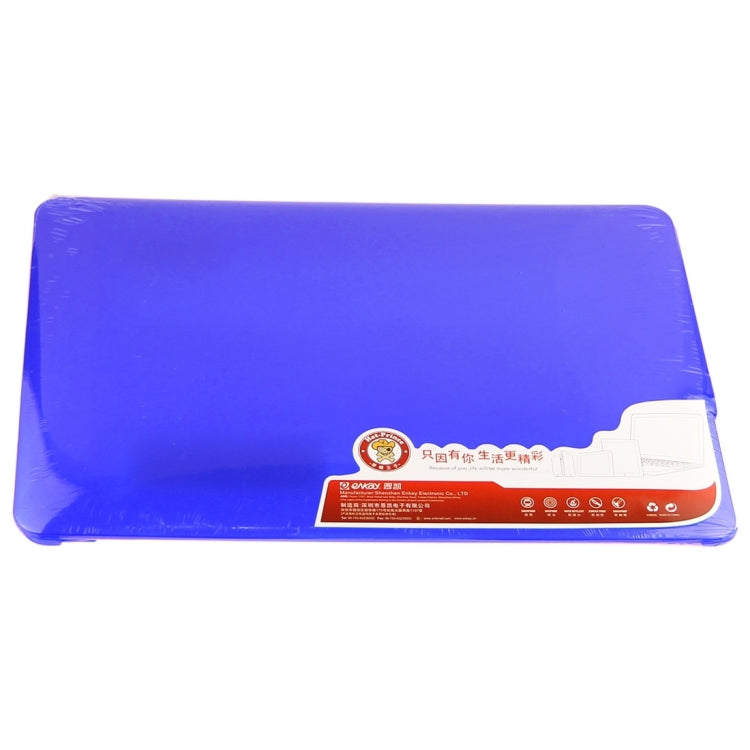 ENKAY for Macbook Pro Retina 13.3 inch (US Version) / A1425 / A1502 Hat-Prince 3 in 1 Frosted Hard Shell Plastic Protective Case with Keyboard Guard & Port Dust Plug(Dark Blue)