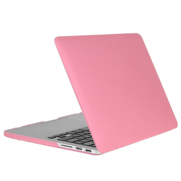 ENKAY for Macbook Pro Retina 13.3 inch (US Version) / A1425 / A1502 Hat-Prince 3 in 1 Frosted Hard Shell Plastic Protective Case with Keyboard Guard & Port Dust Plug(Pink)