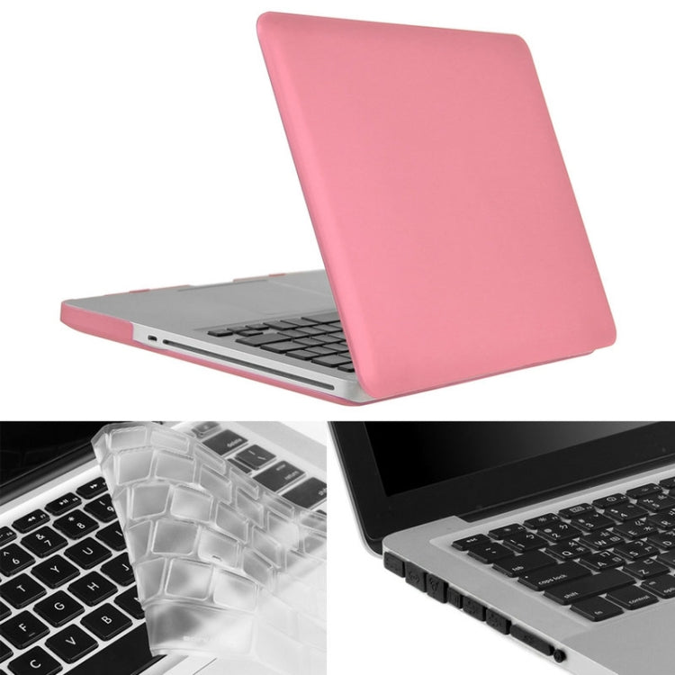 ENKAY for Macbook Pro 15.4 inch (US Version) / A1286 Hat-Prince 3 in 1 Frosted Hard Shell Plastic Protective Case with Keyboard Guard & Port Dust Plug(Pink) - free shipping - PMC Jewellery - Order now!