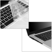 ENKAY for Macbook Pro 15.4 inch (US Version) / A1286 Hat-Prince 3 in 1 Frosted Hard Shell Plastic Protective Case with Keyboard Guard & Port Dust Plug(Blue)
