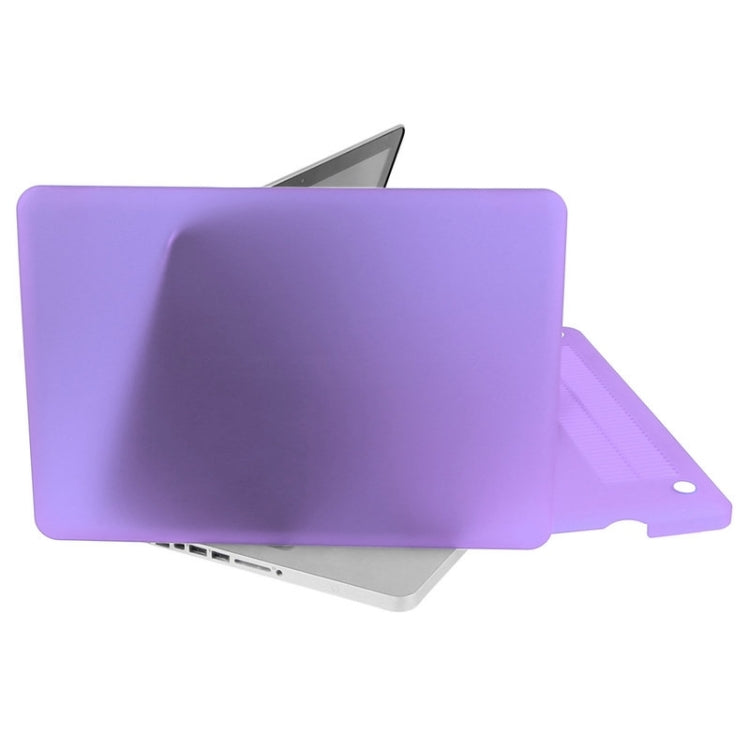 ENKAY for Macbook Pro 15.4 inch (US Version) / A1286 Hat-Prince 3 in 1 Frosted Hard Shell Plastic Protective Case with Keyboard Guard & Port Dust Plug(Purple)