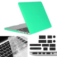 ENKAY for Macbook Pro Retina 15.4 inch (US Version) / A1398 Hat-Prince 3 in 1 Frosted Hard Shell Plastic Protective Case with Keyboard Guard & Port Dust Plug(Green) - MacBook Pro Cases by ENKAY | Online Shopping South Africa | PMC Jewellery | Buy Now Pay Later Mobicred