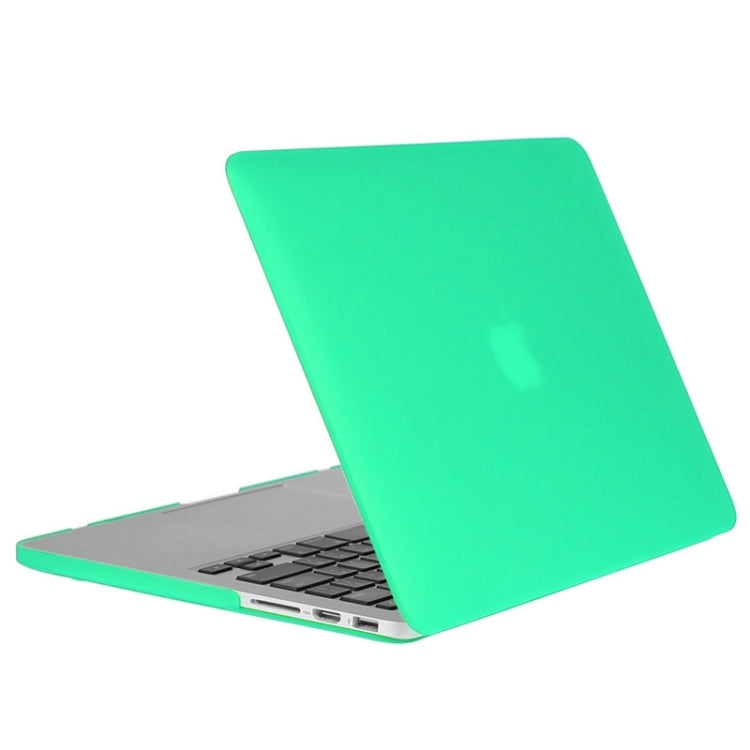 ENKAY for Macbook Pro Retina 15.4 inch (US Version) / A1398 Hat-Prince 3 in 1 Frosted Hard Shell Plastic Protective Case with Keyboard Guard & Port Dust Plug(Green)