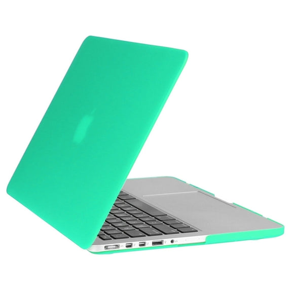 ENKAY for Macbook Pro Retina 15.4 inch (US Version) / A1398 Hat-Prince 3 in 1 Frosted Hard Shell Plastic Protective Case with Keyboard Guard & Port Dust Plug(Green)