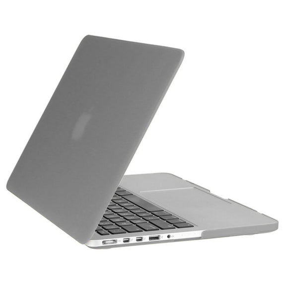 ENKAY for Macbook Pro Retina 15.4 inch (US Version) / A1398 Hat-Prince 3 in 1 Frosted Hard Shell Plastic Protective Case with Keyboard Guard & Port Dust Plug(Grey)
