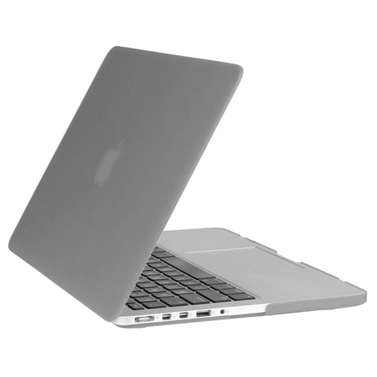 ENKAY for Macbook Pro Retina 15.4 inch (US Version) / A1398 Hat-Prince 3 in 1 Frosted Hard Shell Plastic Protective Case with Keyboard Guard & Port Dust Plug(Grey)