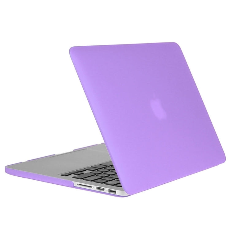 ENKAY for Macbook Pro Retina 15.4 inch (US Version) / A1398 Hat-Prince 3 in 1 Frosted Hard Shell Plastic Protective Case with Keyboard Guard & Port Dust Plug(Purple)
