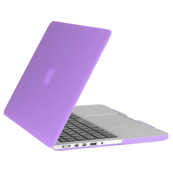 ENKAY for Macbook Pro Retina 15.4 inch (US Version) / A1398 Hat-Prince 3 in 1 Frosted Hard Shell Plastic Protective Case with Keyboard Guard & Port Dust Plug(Purple)