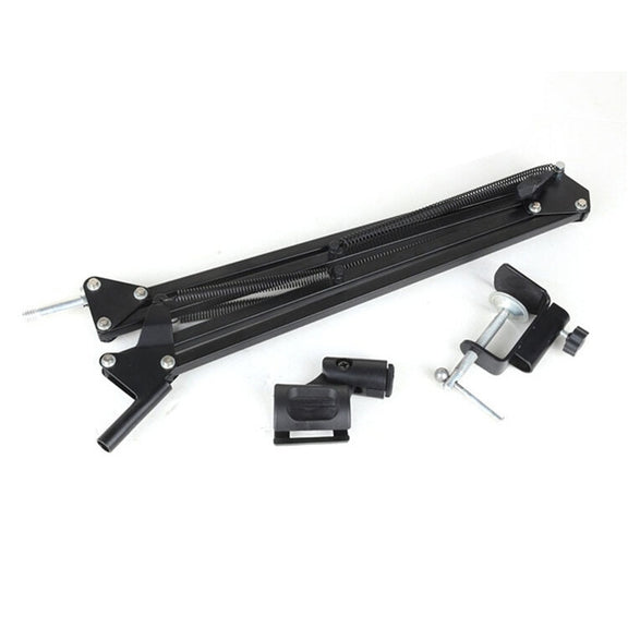 NB-35 Adjustable Table Mount Recording Microphone Suspension Arm Stand Clip Holder, For Studio Recording, Live Broadcast, Live Show, KTV, etc.(Black)
